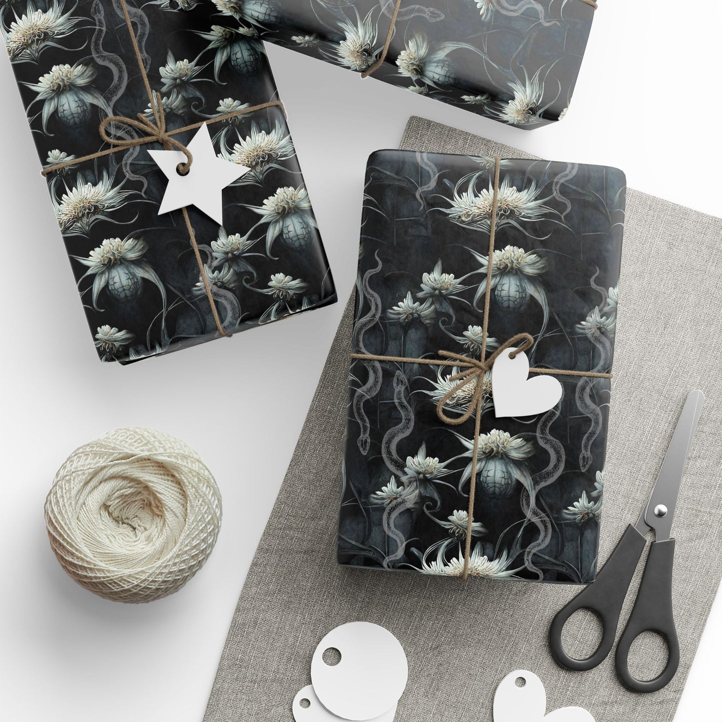 Snake Flowers | Night Garden | Gift Wrap Papers