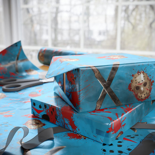 Wrapped in Horror | Crystal Lake | Nightmare Wrapping Paper