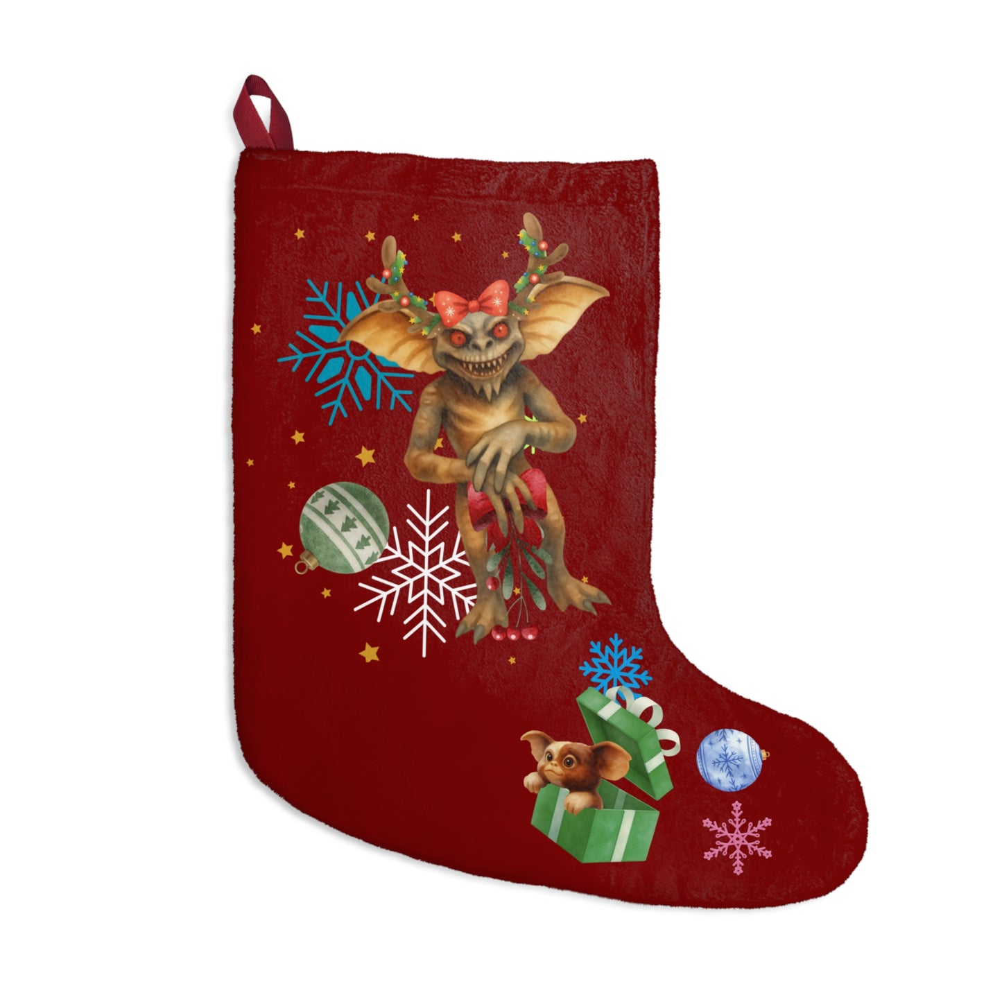 Twisted Laffy Xmas Stocking | Horrific Retro Movie Holiday Stocking