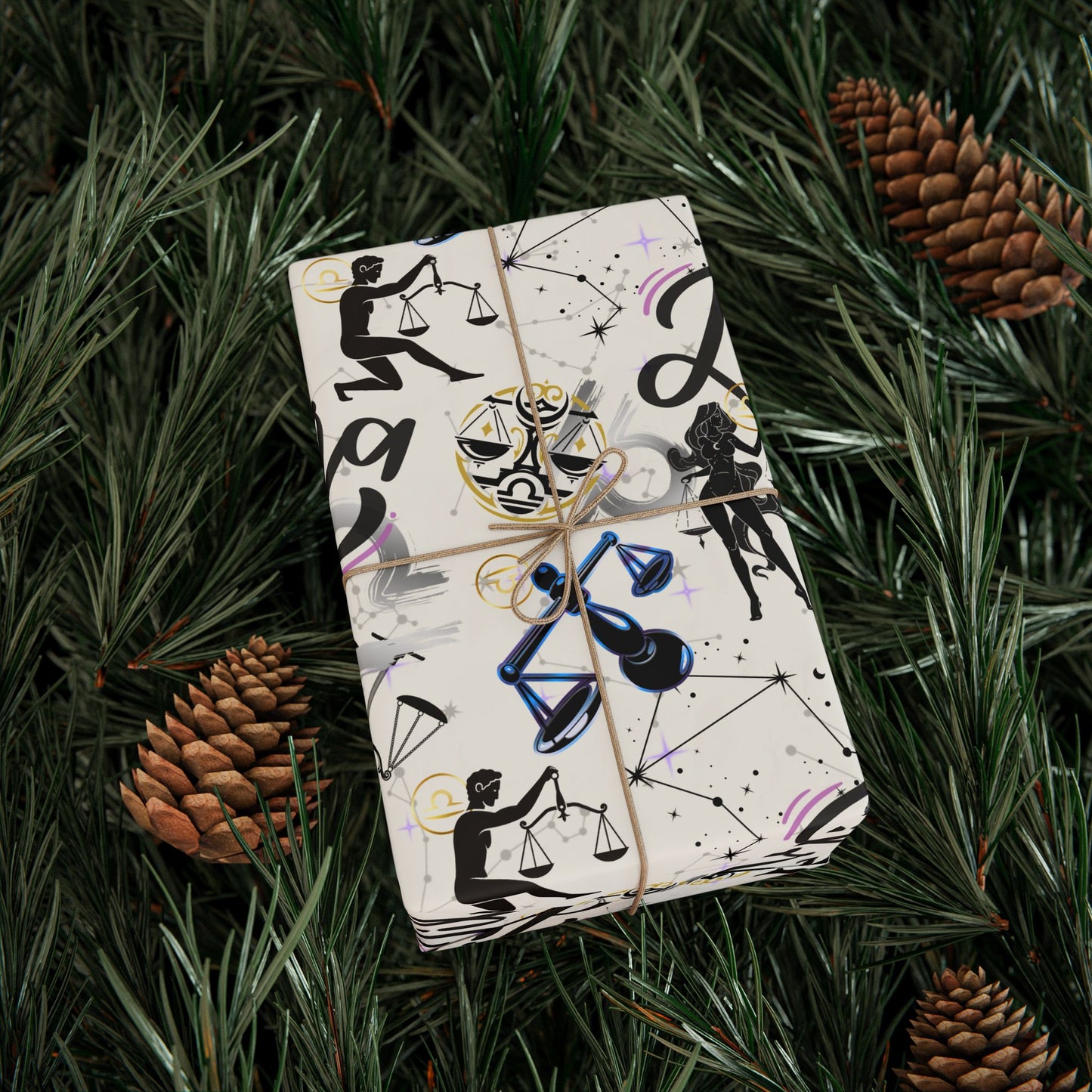 Libra | Cream | Zodiac Birthday Wrapping Papers