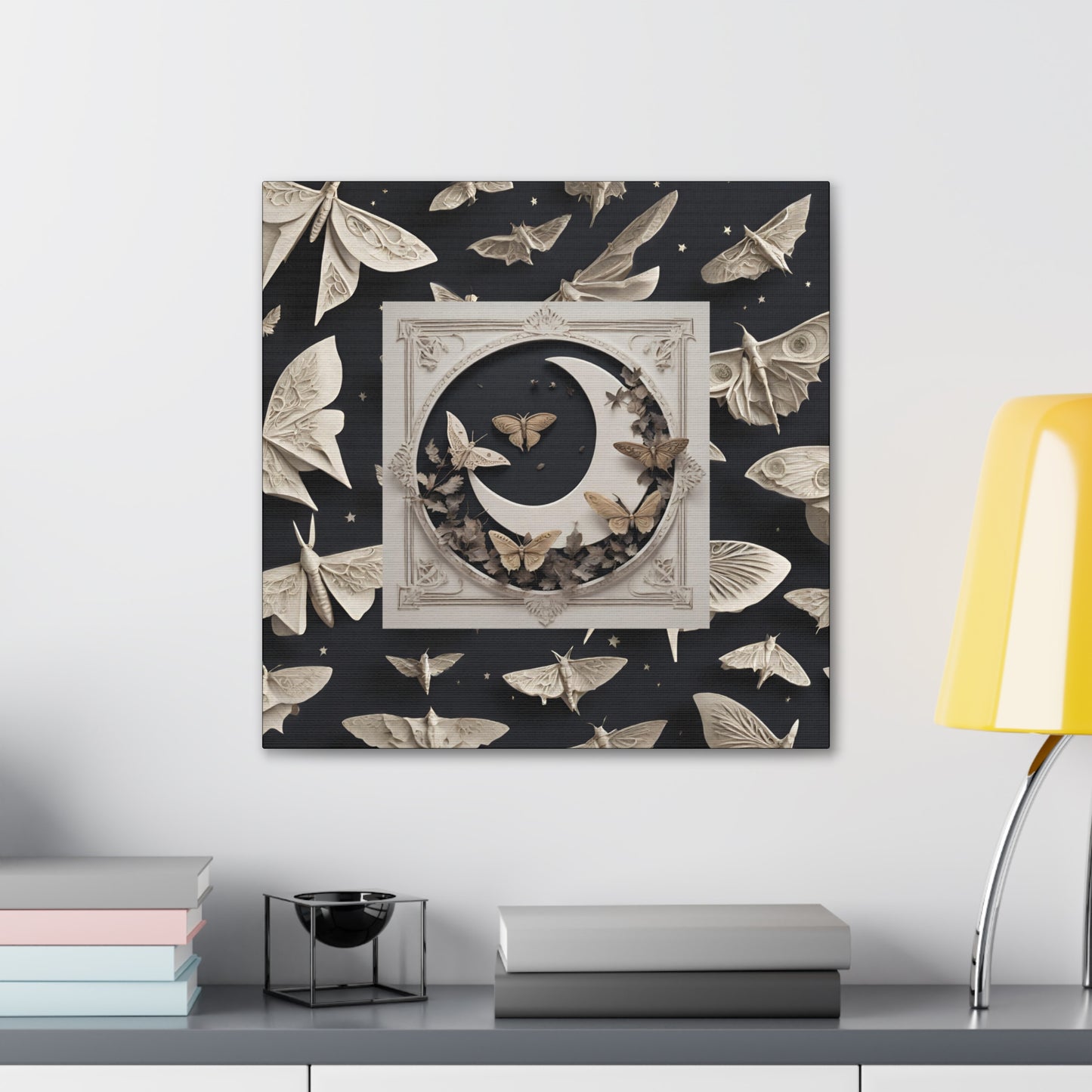 Moon Moths Canvas Gallery Wraps