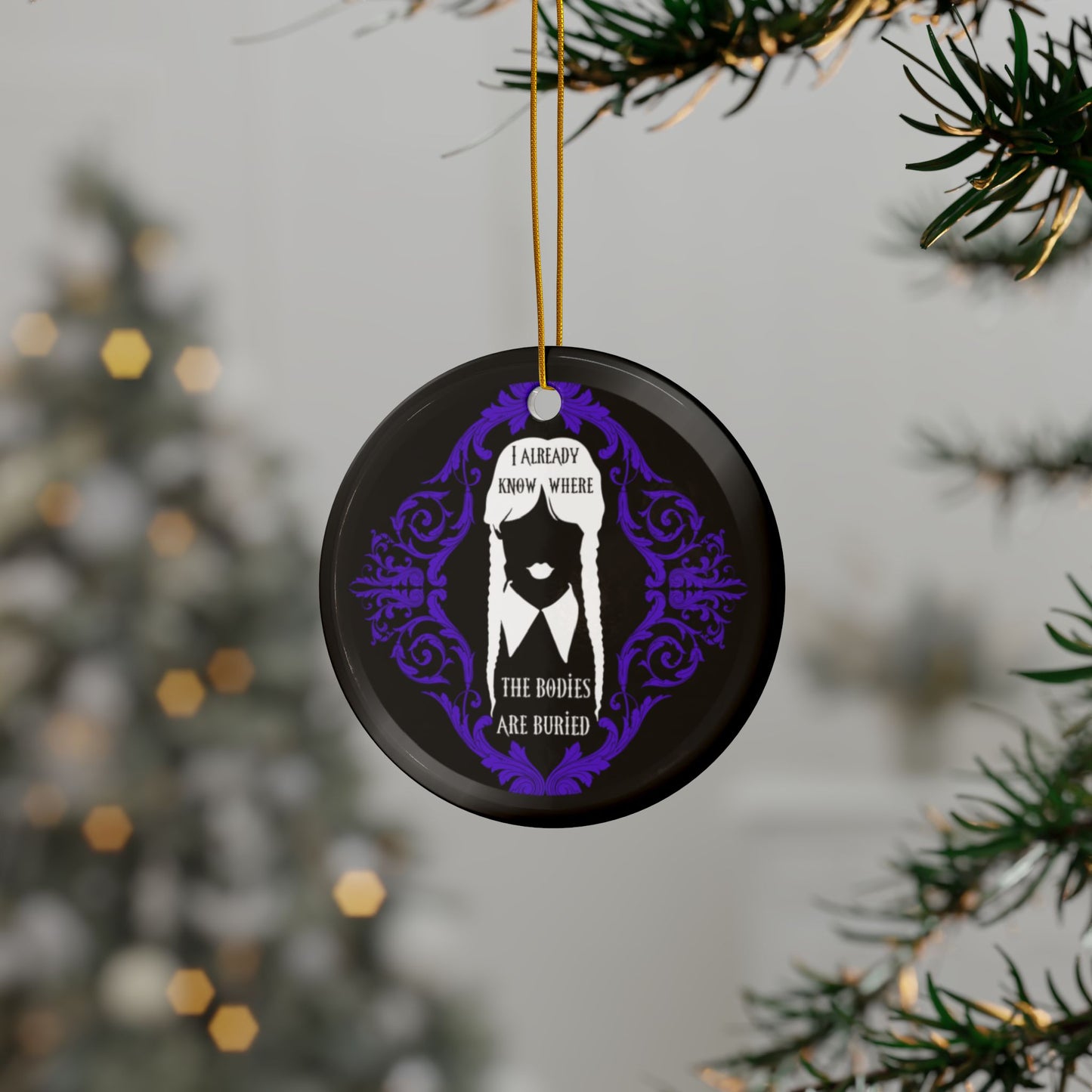 Ms. W. Addams | Buried Bodies | Heirloom Ceramic Ornaments (1pc, 3pcs, 5pcs, 10pcs)
