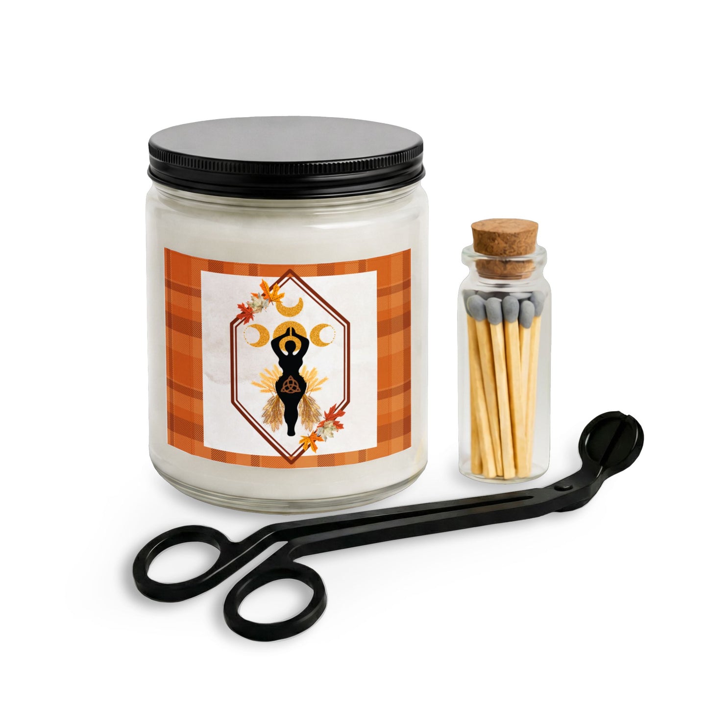 Honoring | Fall Equinox | Goddess of The Harvest Candle Set — Matches & Wick Trimmer (4 Scents)