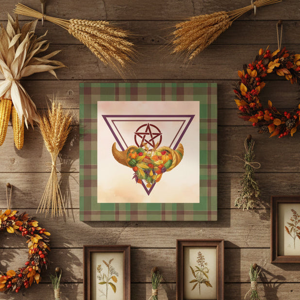 Harvest | Fall Equinox | The Bountiful Harvest Cornucopia on Stretched Canvas