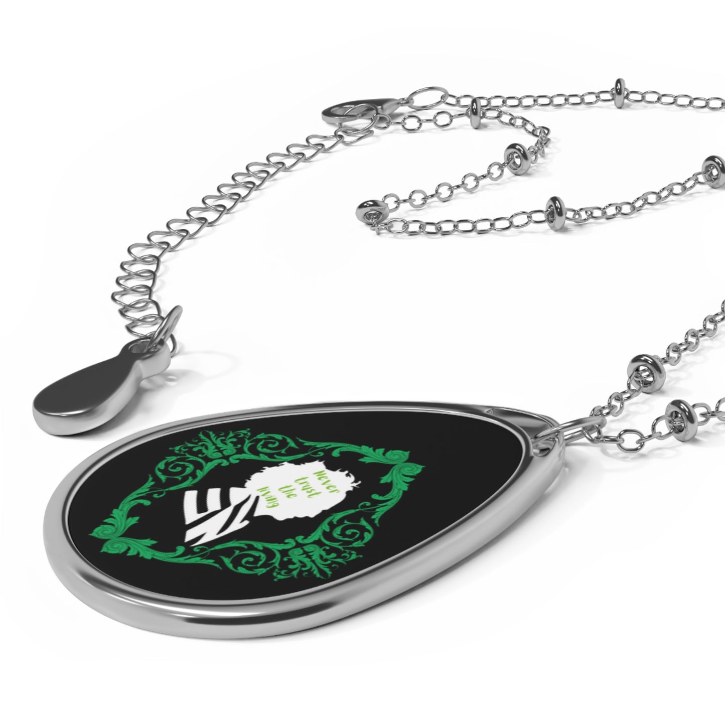 Mr. B. Juice Beetlejuice | Never / Living | Oval Necklace