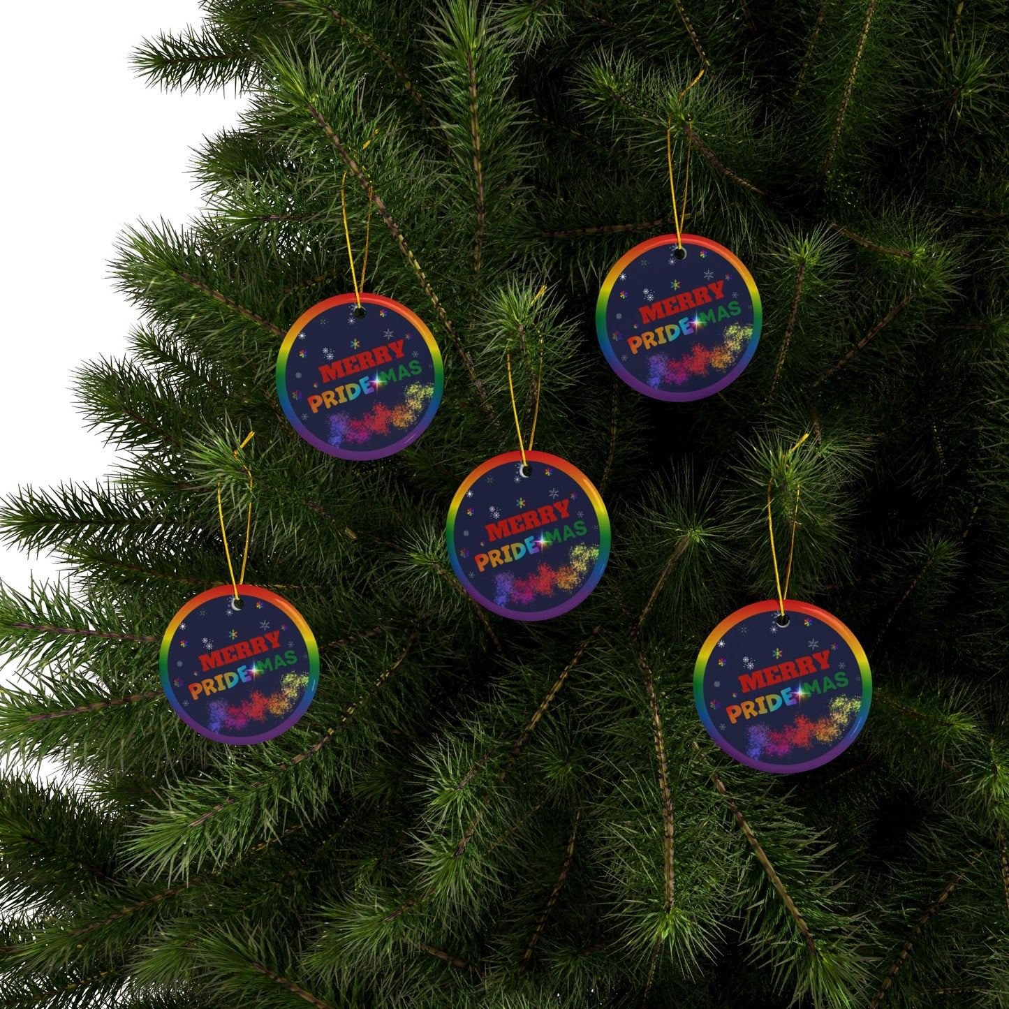 Merry Pride-mas | Heirloom Ceramic Ornaments (1pc, 3pcs, 5pcs, 10pcs)