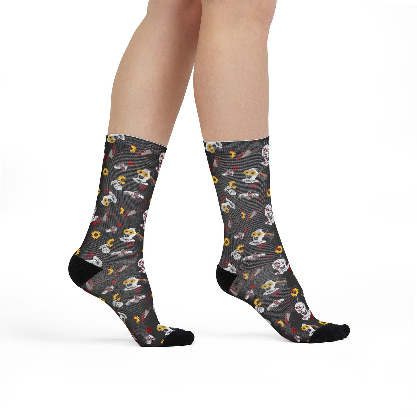 Horror Socks | Sunny T | Poly Crew Socks | Cozy and Scary