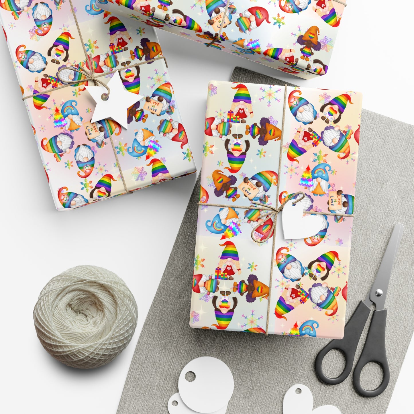 Pridemas Gnomes | Holiday Gift Wrap