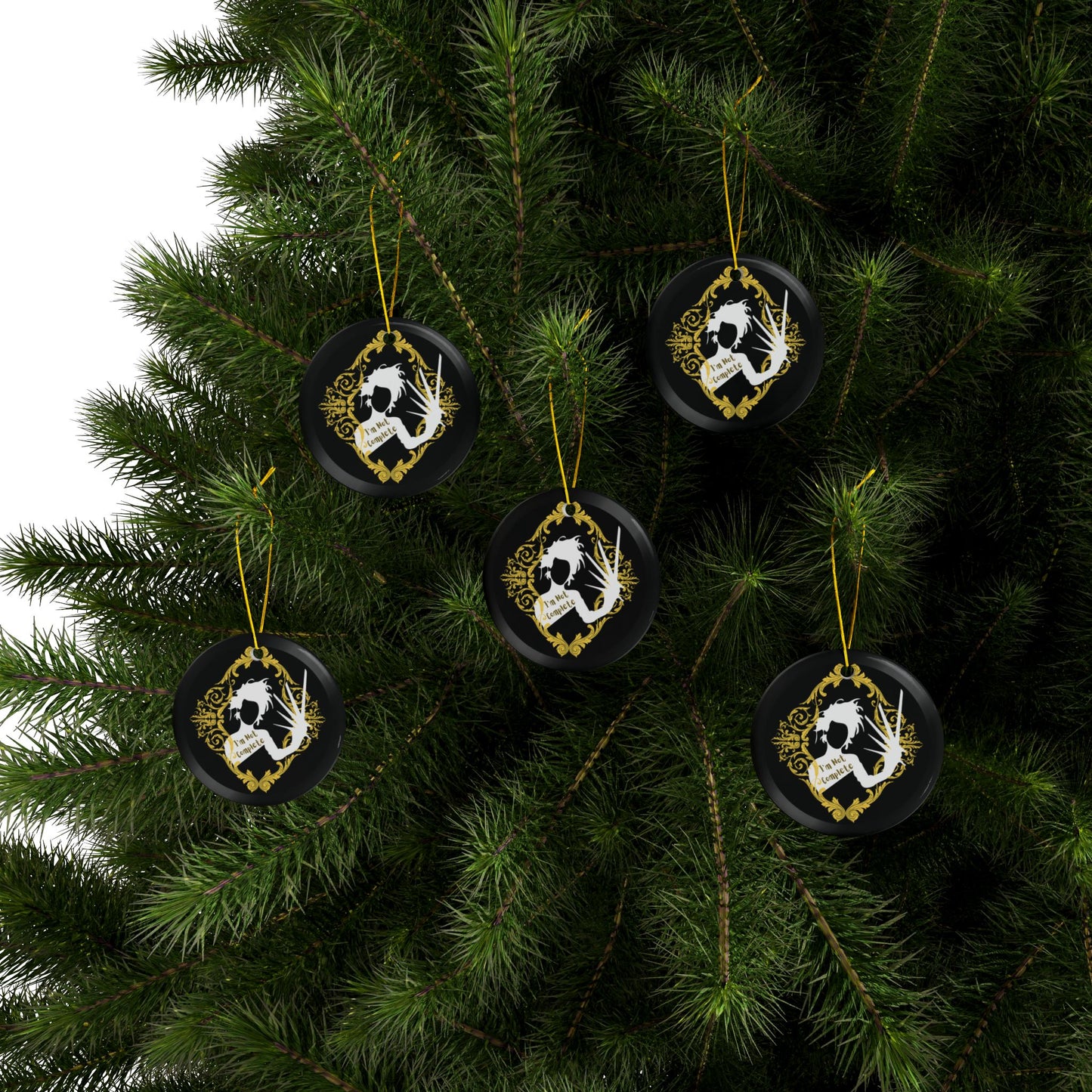 Mr. E. Scissorhands | I’m Not Complete | Heirloom Ceramic Ornaments (1pc, 3pcs, 5pcs, 10pcs)
