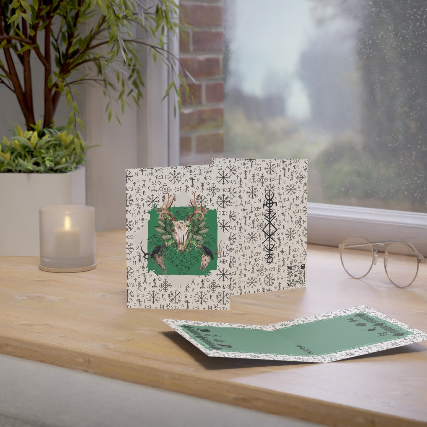 Viking Runes Greeting Cards |  (1, 10 pcs)