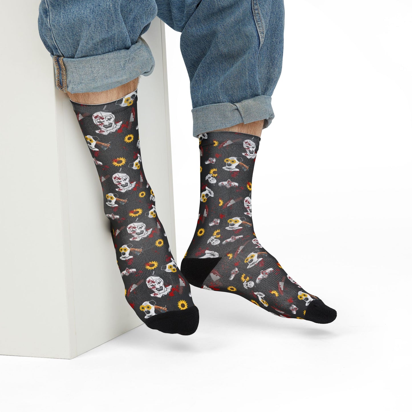 Horror Socks | Sunny T | Poly Crew Socks | Cozy and Scary