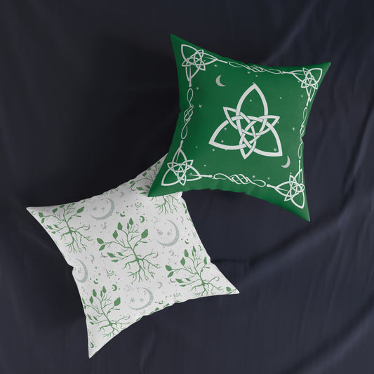 Moon Roots (Celtic Green) | Decorative Pillow | 3 sizes