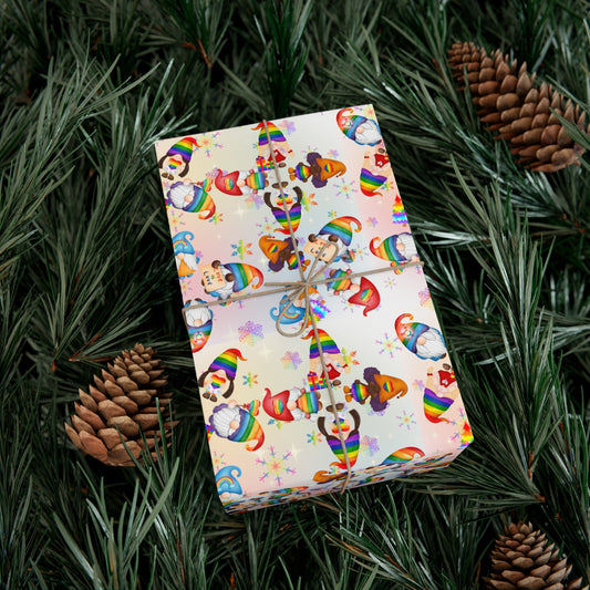 Pridemas Gnomes | Holiday Gift Wrap