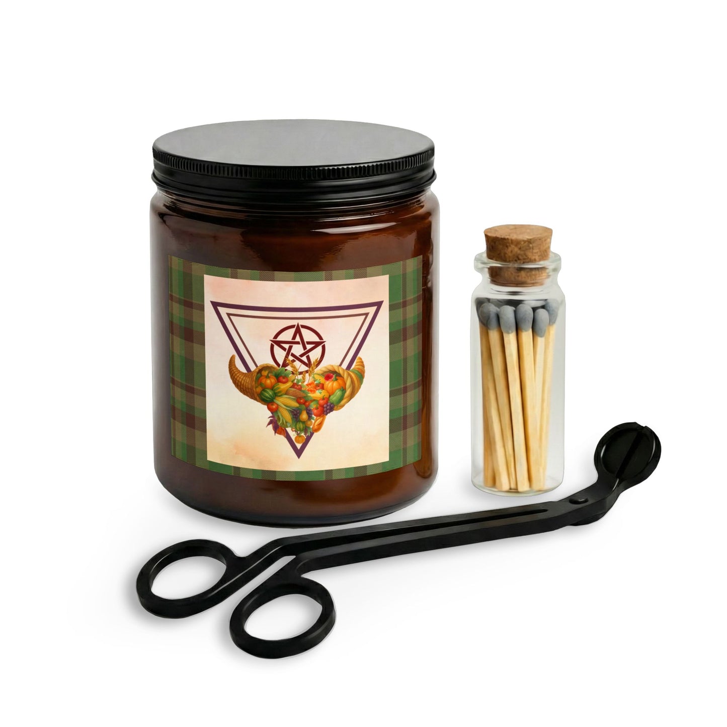 Harvest | Fall Equinox | Scents of Autumn Soy Candle Set — Matches & Wick Trimmer (4 Scents)