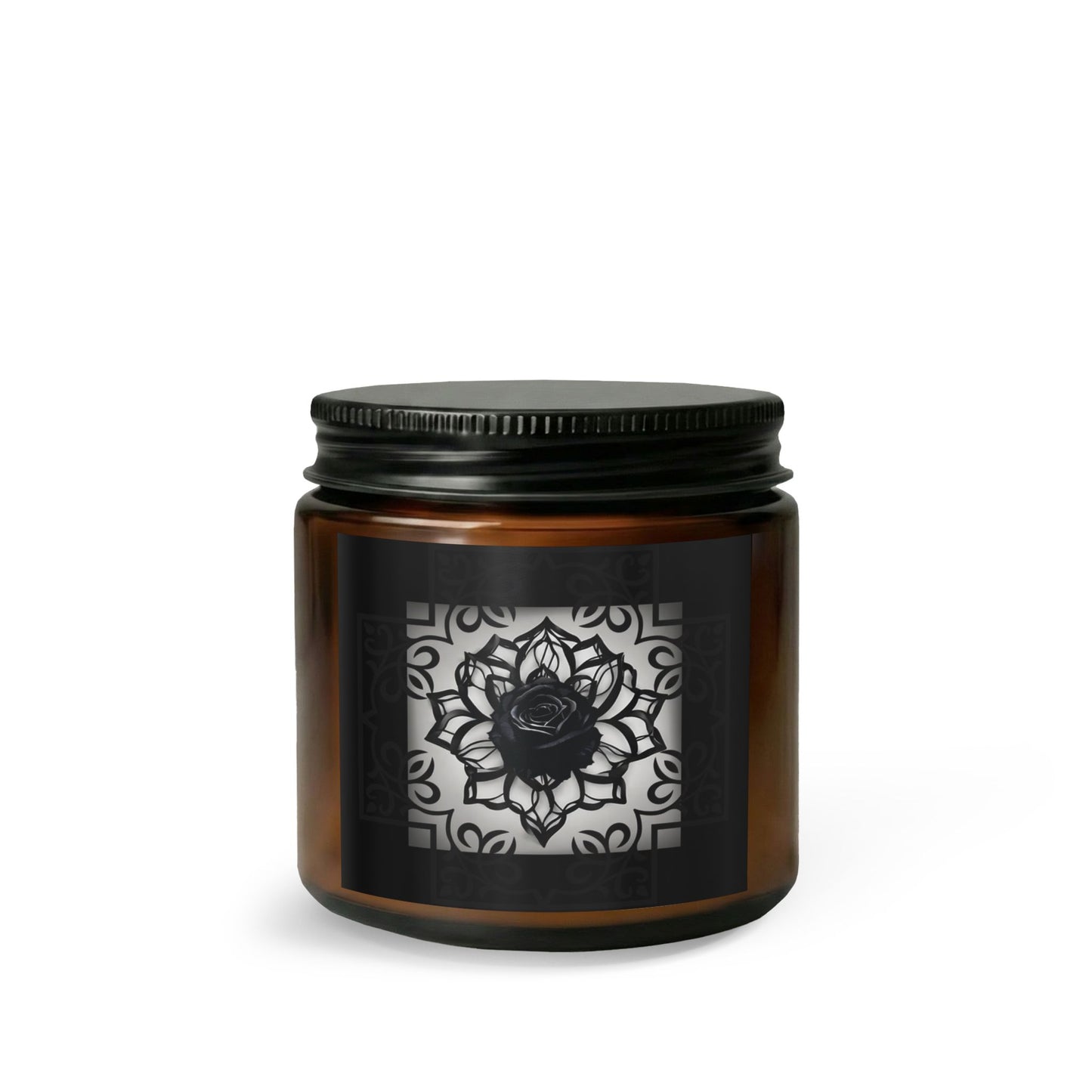 Sinister Black Rose | Soy Candle | Gothic Scented Soy Candle Set - Matches and Wick Trimmer (4 Scents)