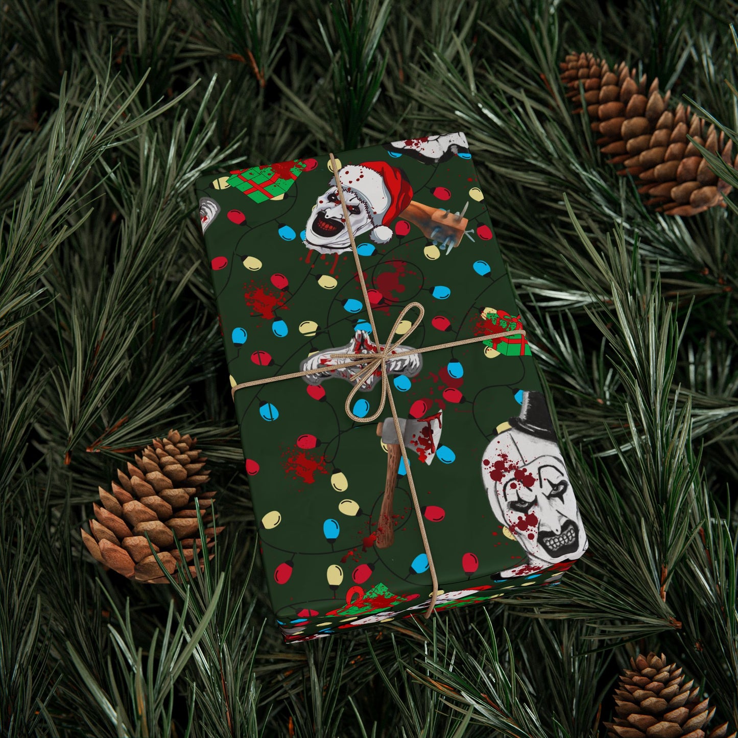 Wrapped in Horror | Terror Santa | Nightmare Wrapping Paper