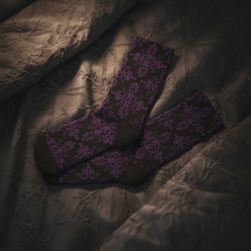 Midnight (Purple)| Recycled Poly Socks | Cozy Gothic