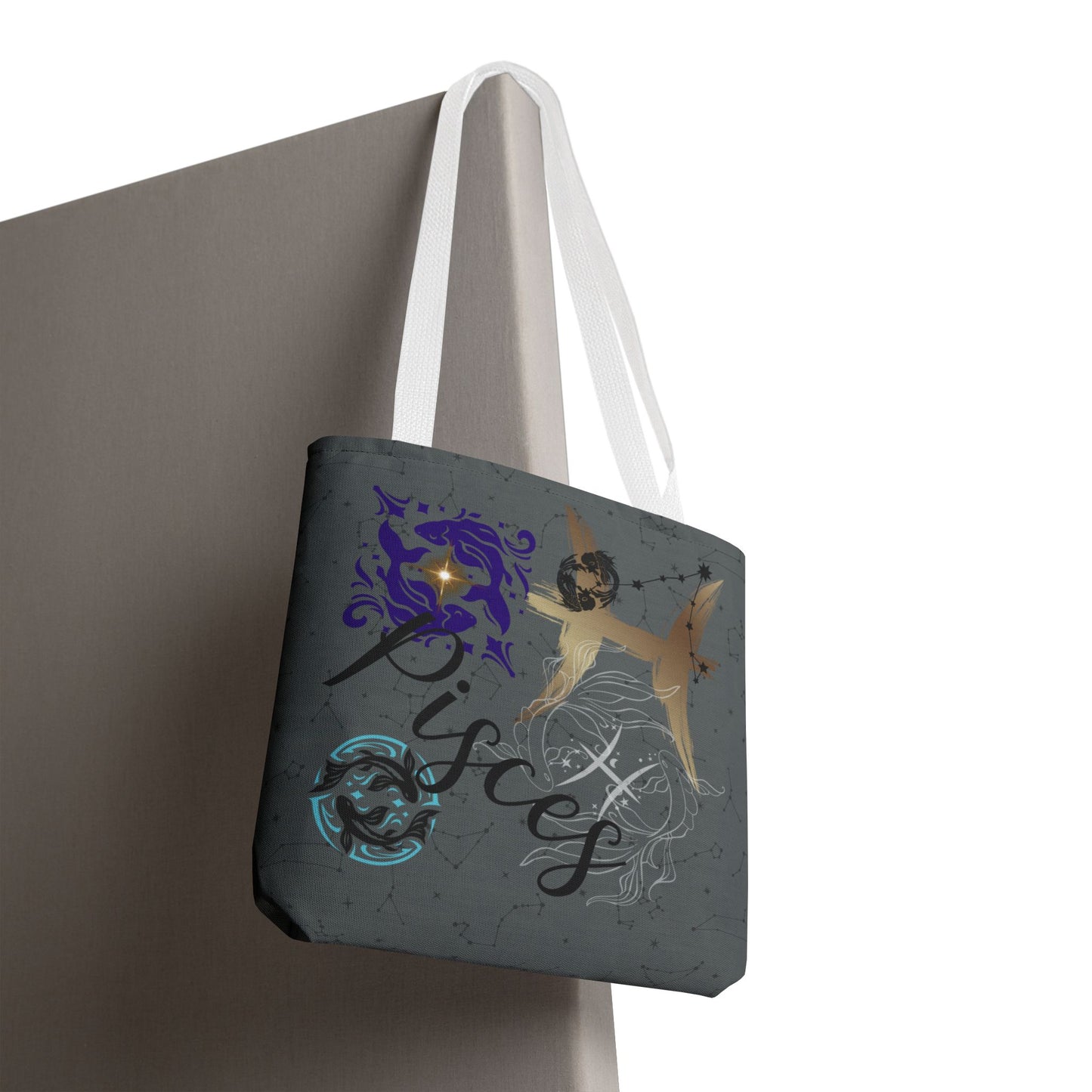 Pisces Zodiac Tote Bag — Mystic Astrology Collection