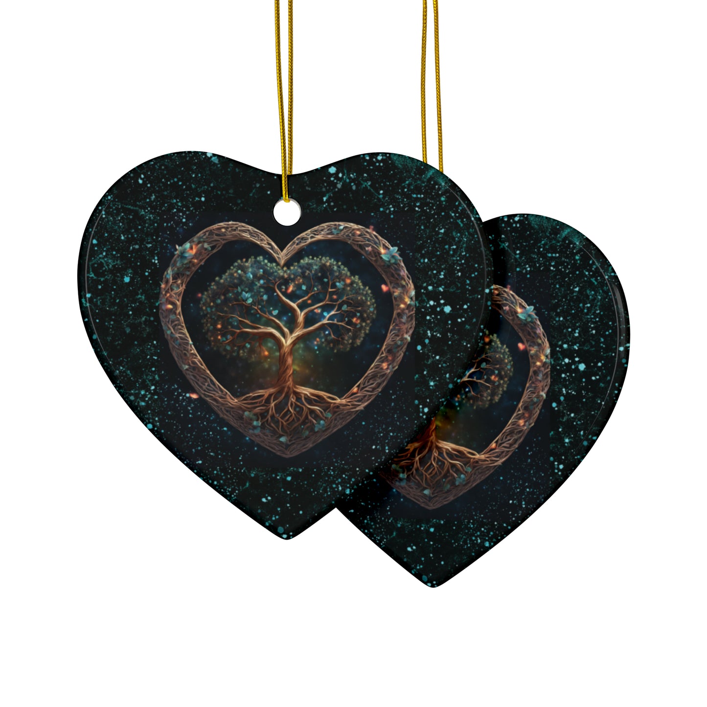 Tree of Love Ceramic Ornaments (1pc, 3pcs, 5pcs, 10pcs)