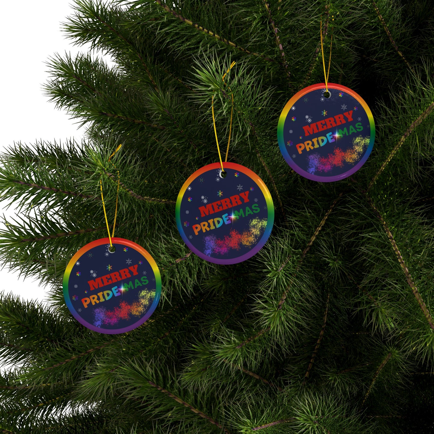 Merry Pride-mas | Heirloom Ceramic Ornaments (1pc, 3pcs, 5pcs, 10pcs)