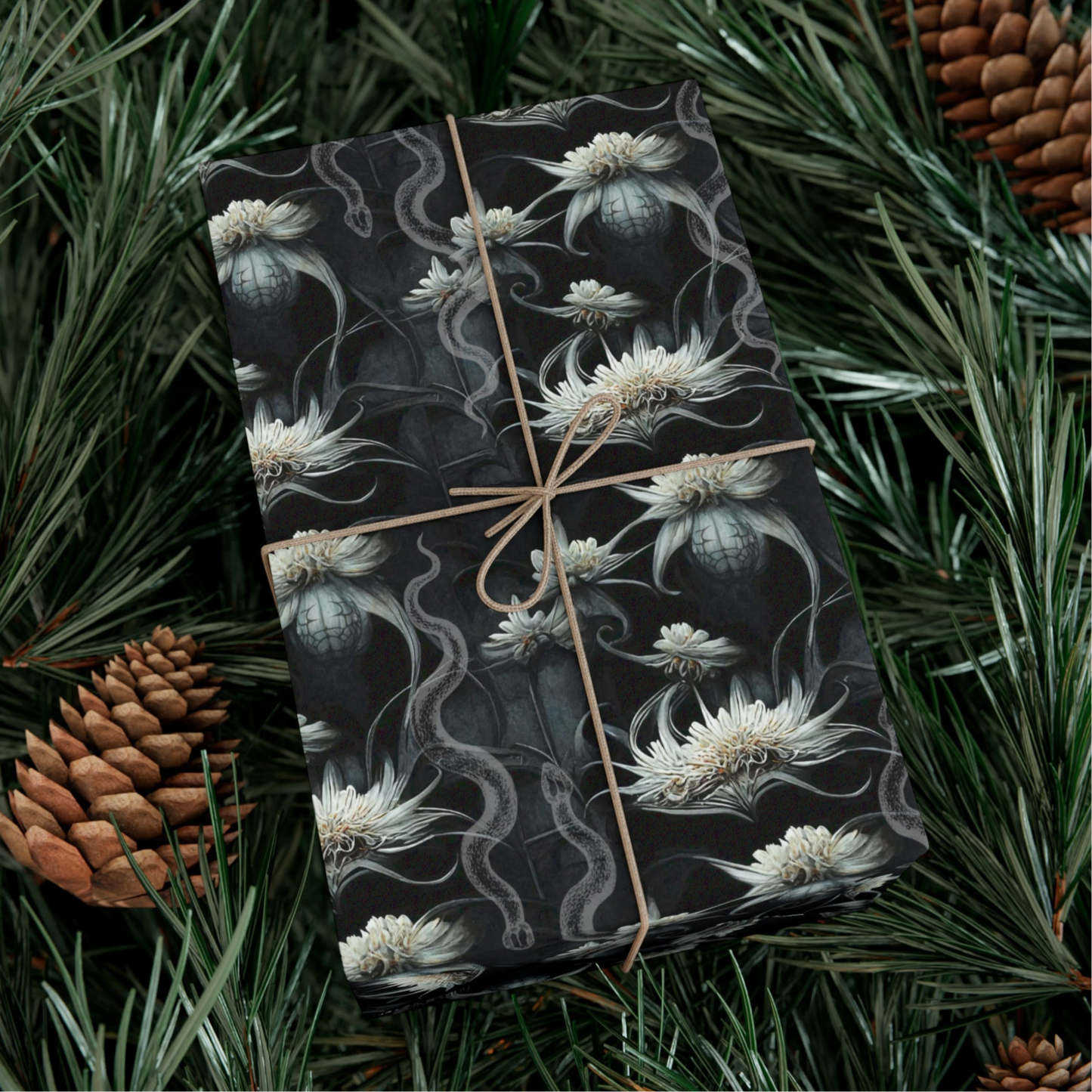 Snake Flowers | Night Garden | Gift Wrap Papers