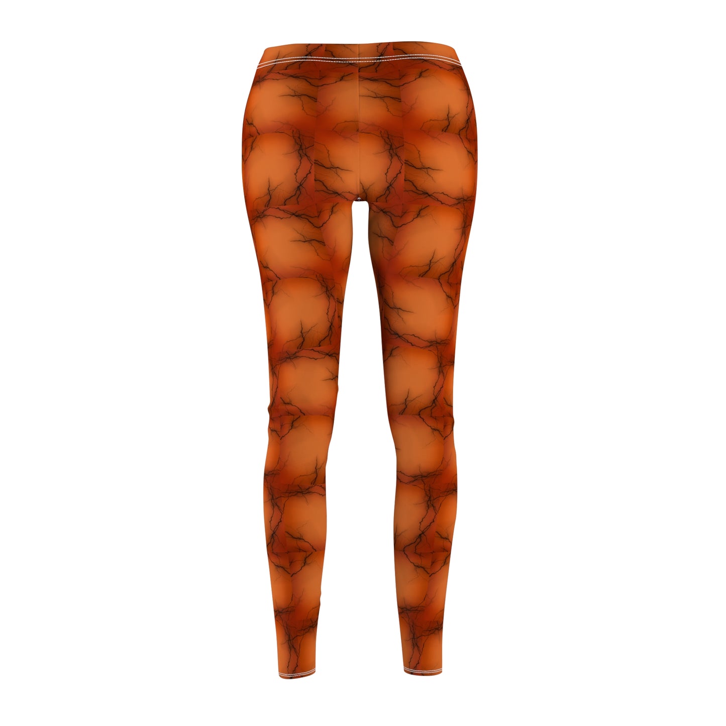 Cranked Orange All-Over Print Leggings Women's Casual Activewear
