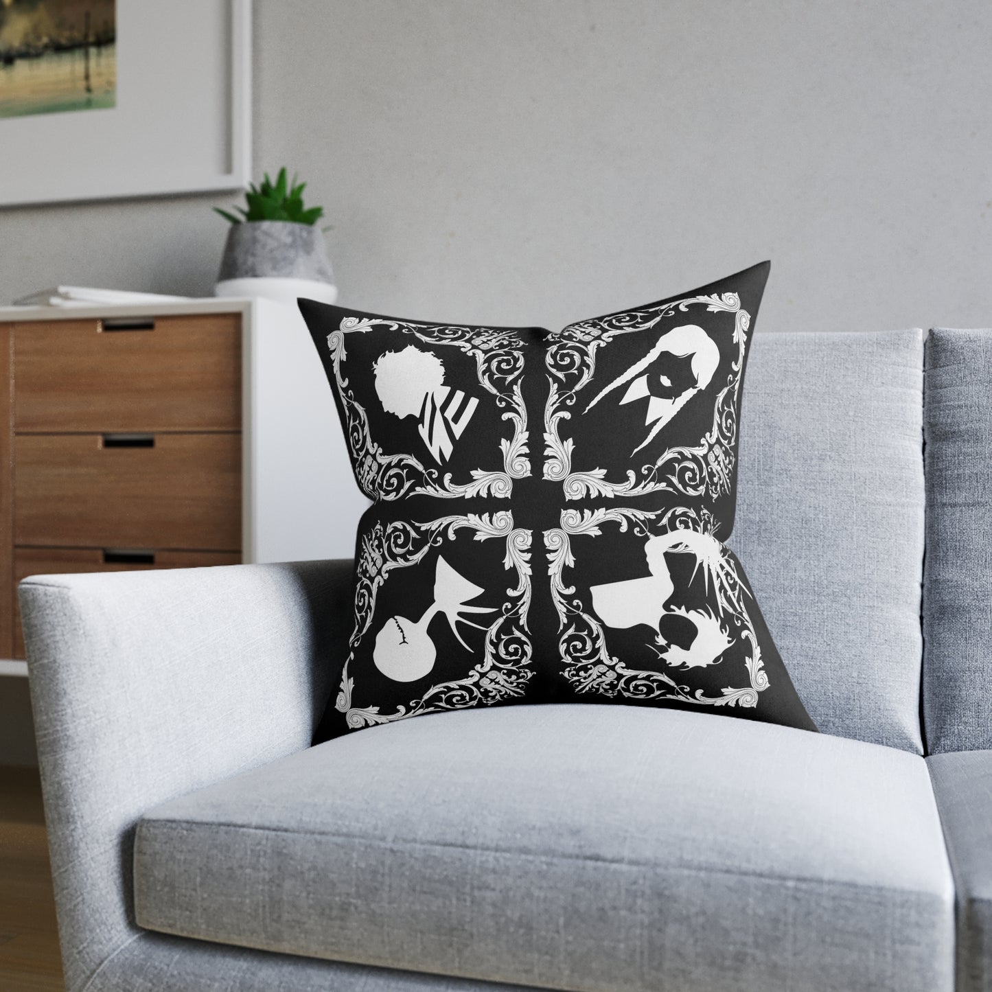 Square Pillow - Gothic Dreams Double-Sided Cushion