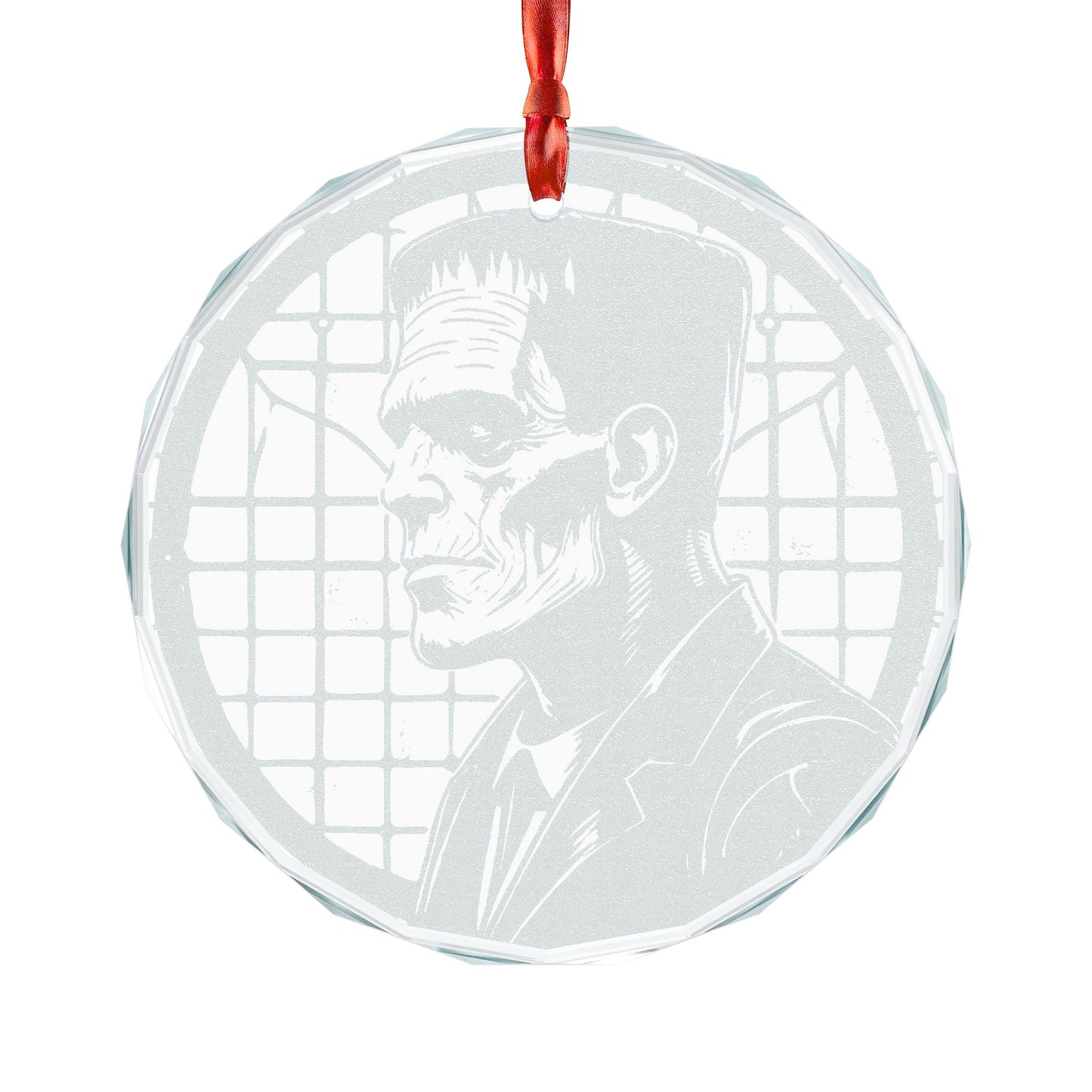 F. Monstrous Ornament | Engraved Glass Holiday Decoration