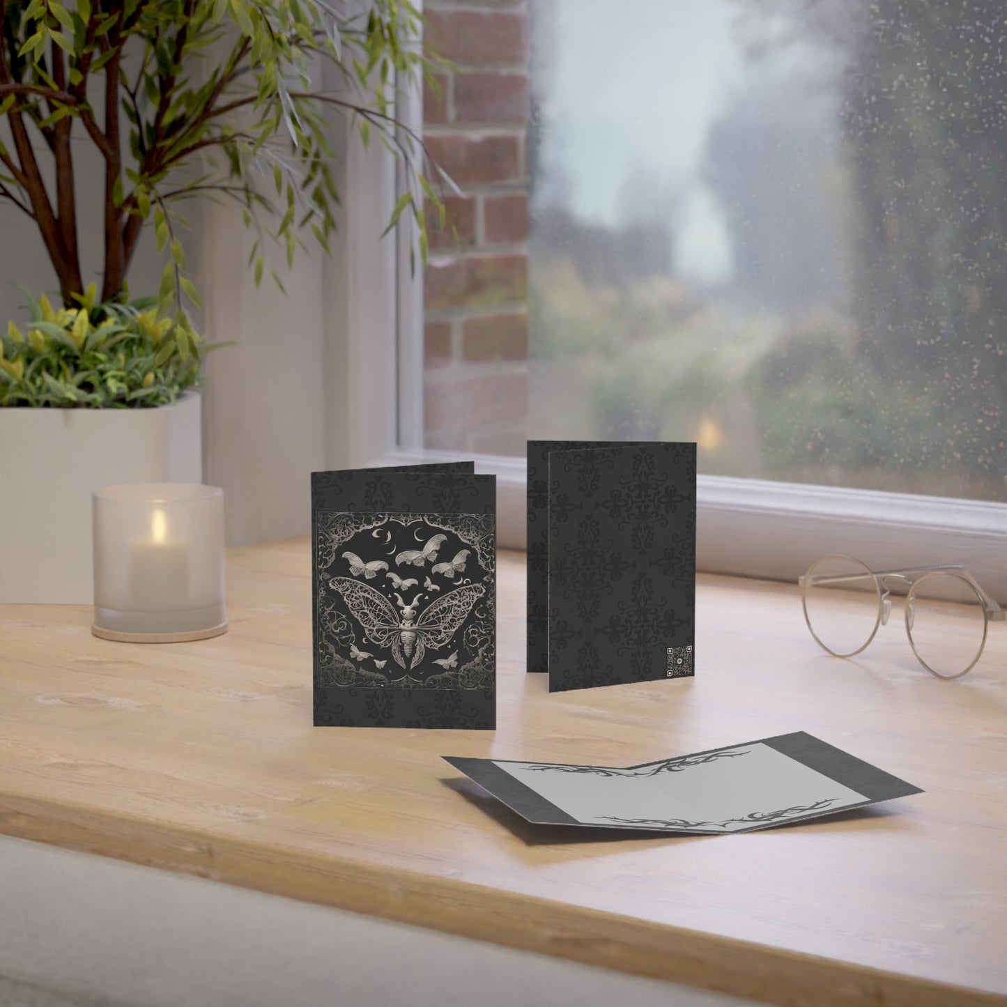 Dream Moths Greeting Card | Thank You, Get Well, Sweet Birthday (Pack Options: 1/10)
