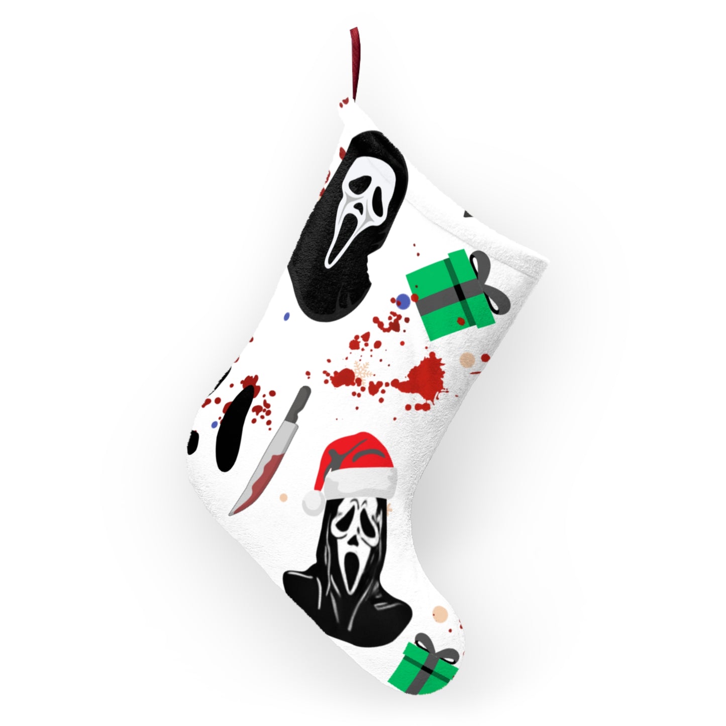 Holiday Scream Stocking | Horrific Retro Movie Holiday Stocking