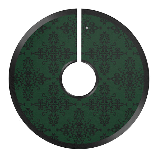 Tree Skirt | Dark Emerald Lace | Nightmare Holiday Tree Skirt