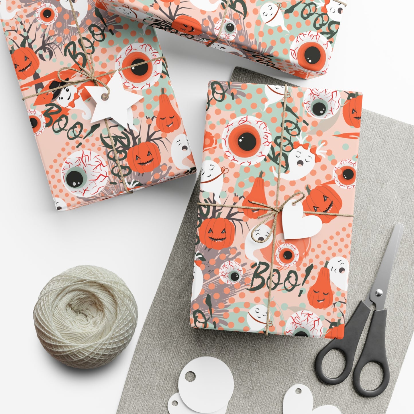 Boos and Ghouls | Creepy Party | Gift Wrap Papers