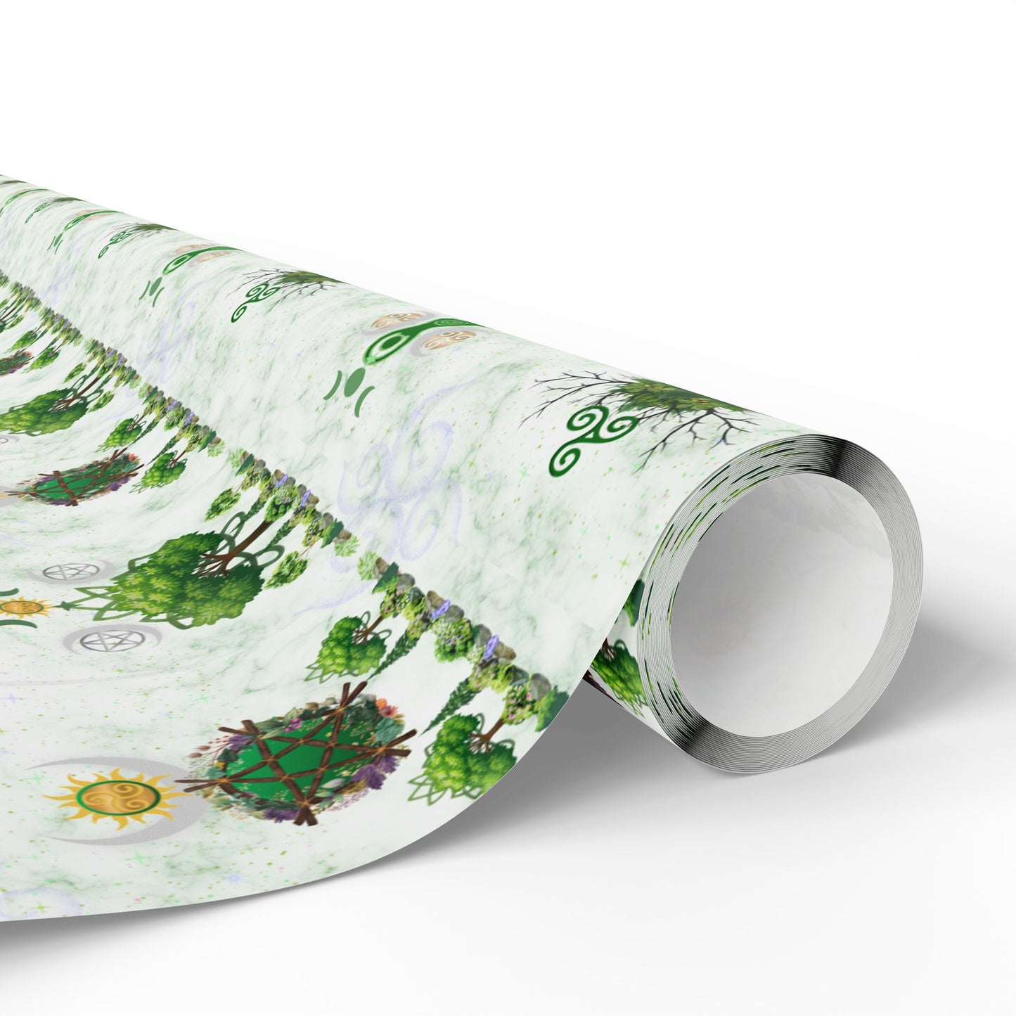 Summer Solstice Wrapping Paper — Witchy Pagan Gift Wrap for Solstice & Summer Celebrations
