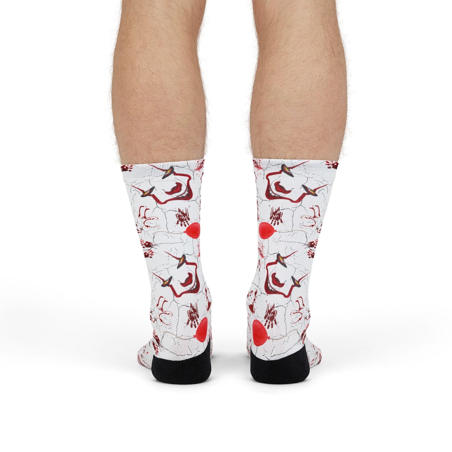 Horror Socks | Red Balloon | Recycled Poly Socks | Cozy and Scary
