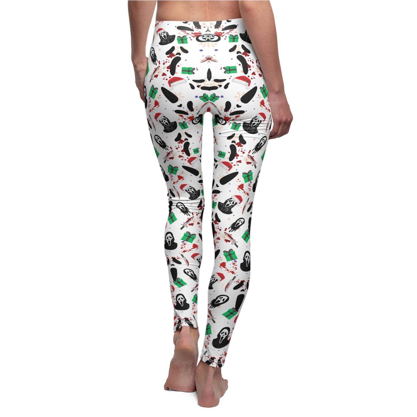 Horror Leggings | Good Holiday Scream | All-Over Print Women's Casual Bottoms