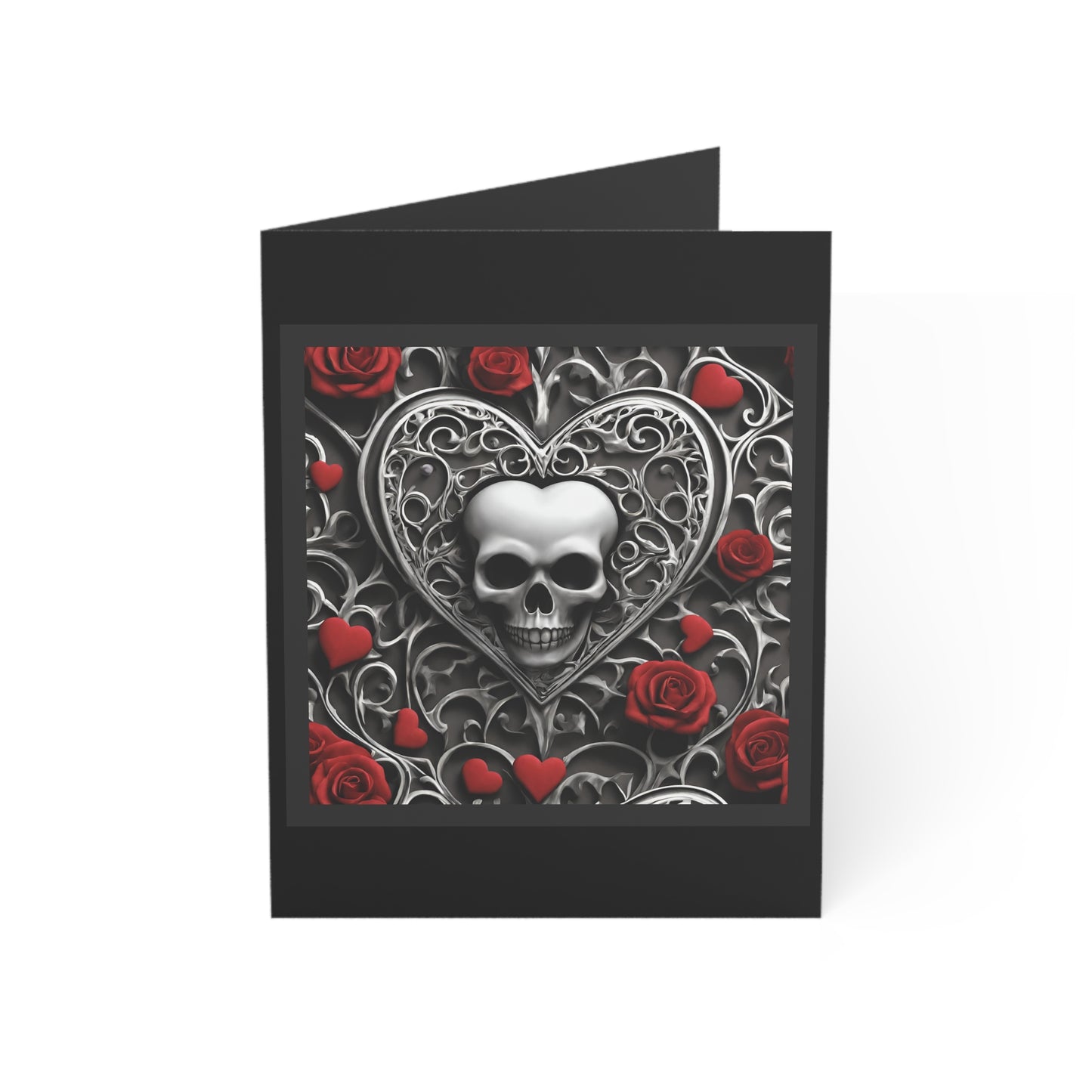 Gothic Hearts Greeting Cards (1, 10 pcs)