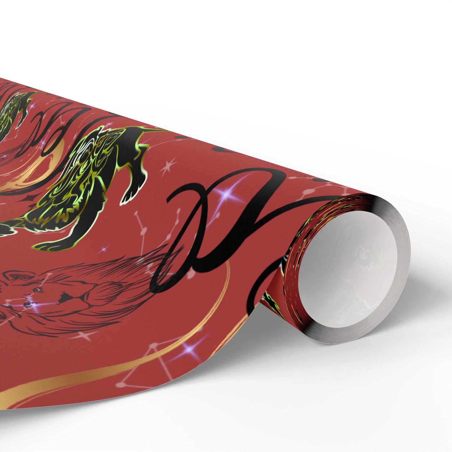 Leo | Red | Zodiac Birthday Wrapping Papers