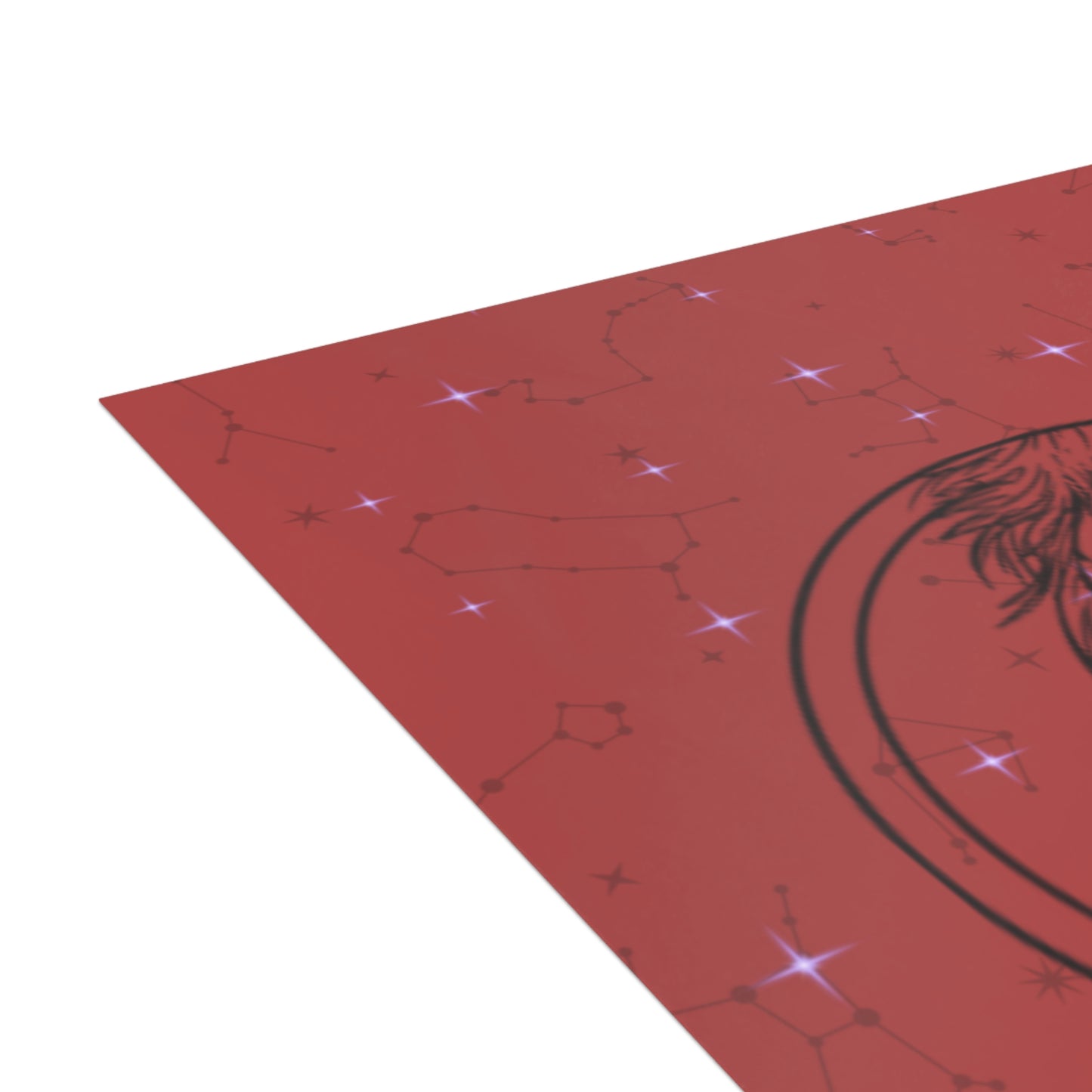 Leo | Red | Zodiac Greeting Cards |  (1, 10 pcs)