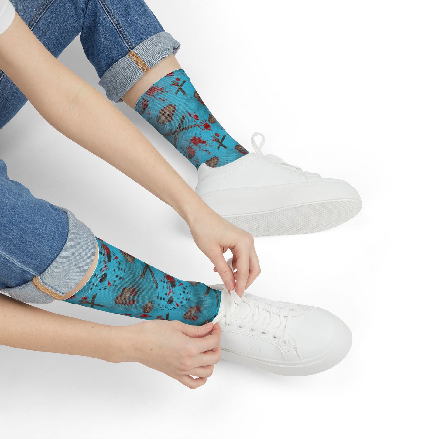 Horror Socks | Crystal Lake | Recycled Poly Socks | Cozy and Scary