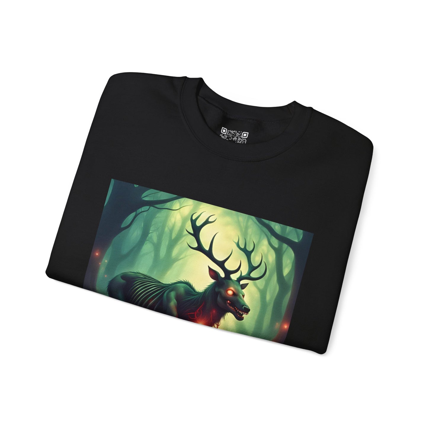 Deerus Demon | Crewneck Sweatshirt - Cozy Ugly Holiday Pullover,