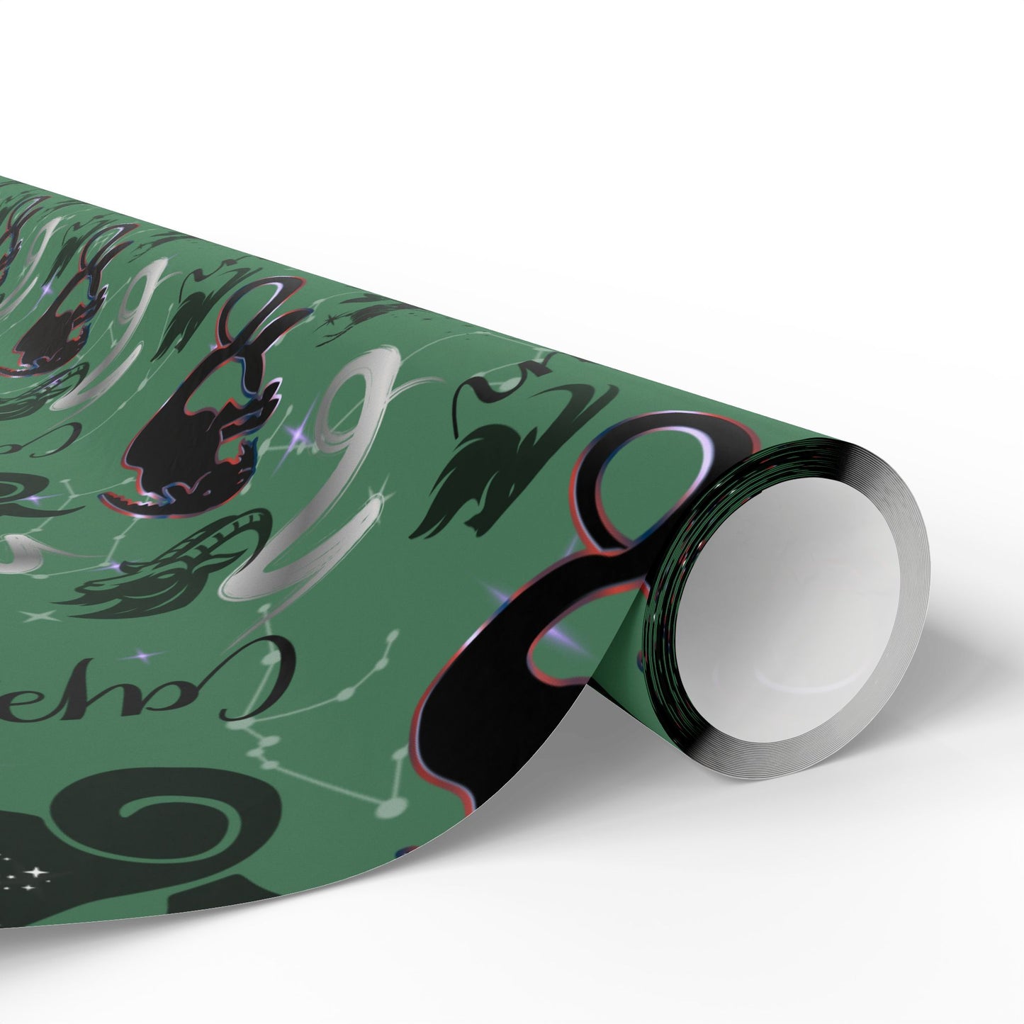 Capricorn | Green | Zodiac Birthday Wrapping Papers
