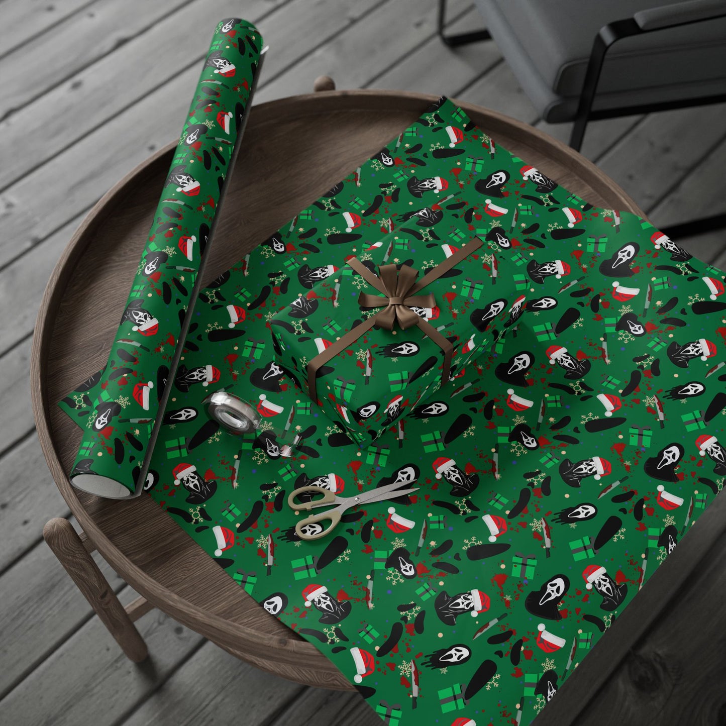 Horror Holidays (Green) | Nightmare Holiday | Wrapping Paper