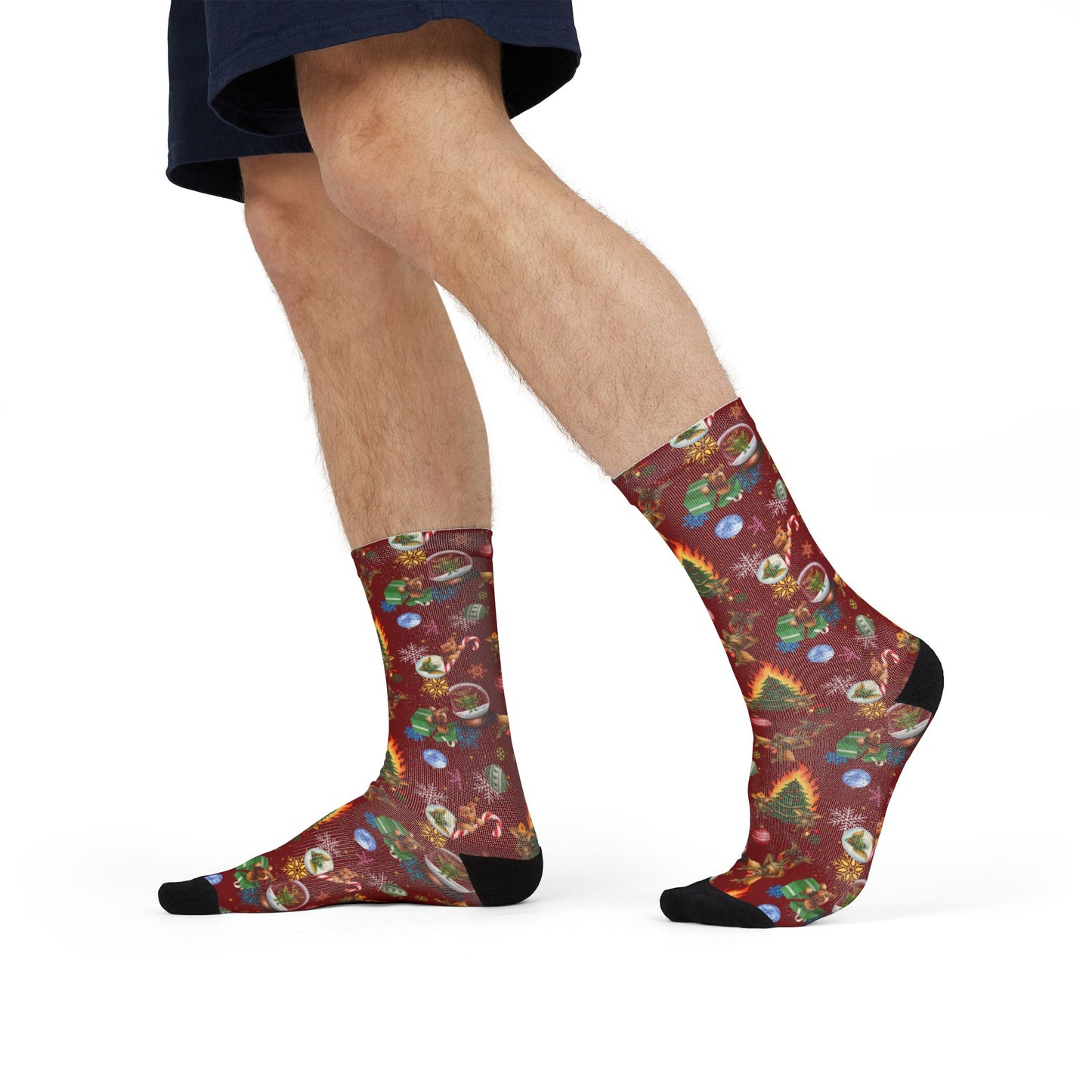 Horror Socks | Twisted Laffy XMas| Recycled Poly Socks | Cozy and Scary