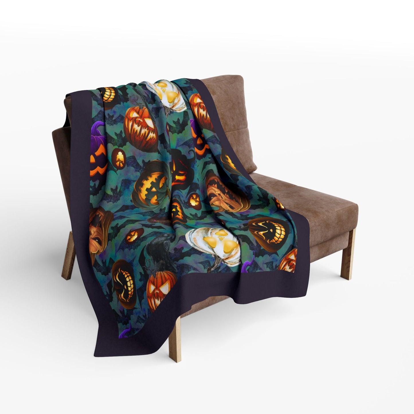 Scary Jacks | Spooky Hallows | Velveteen Microfiber Blanket