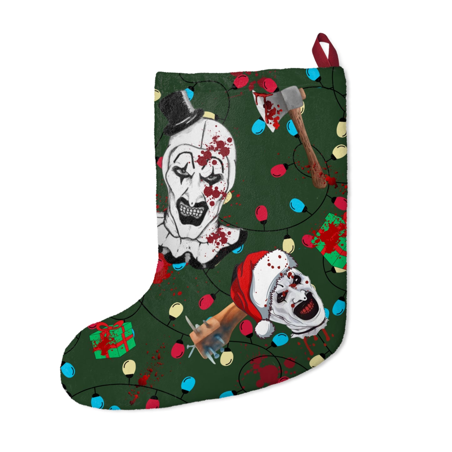 Terror Santa Stocking | Horrific Retro Movie Holiday Stocking