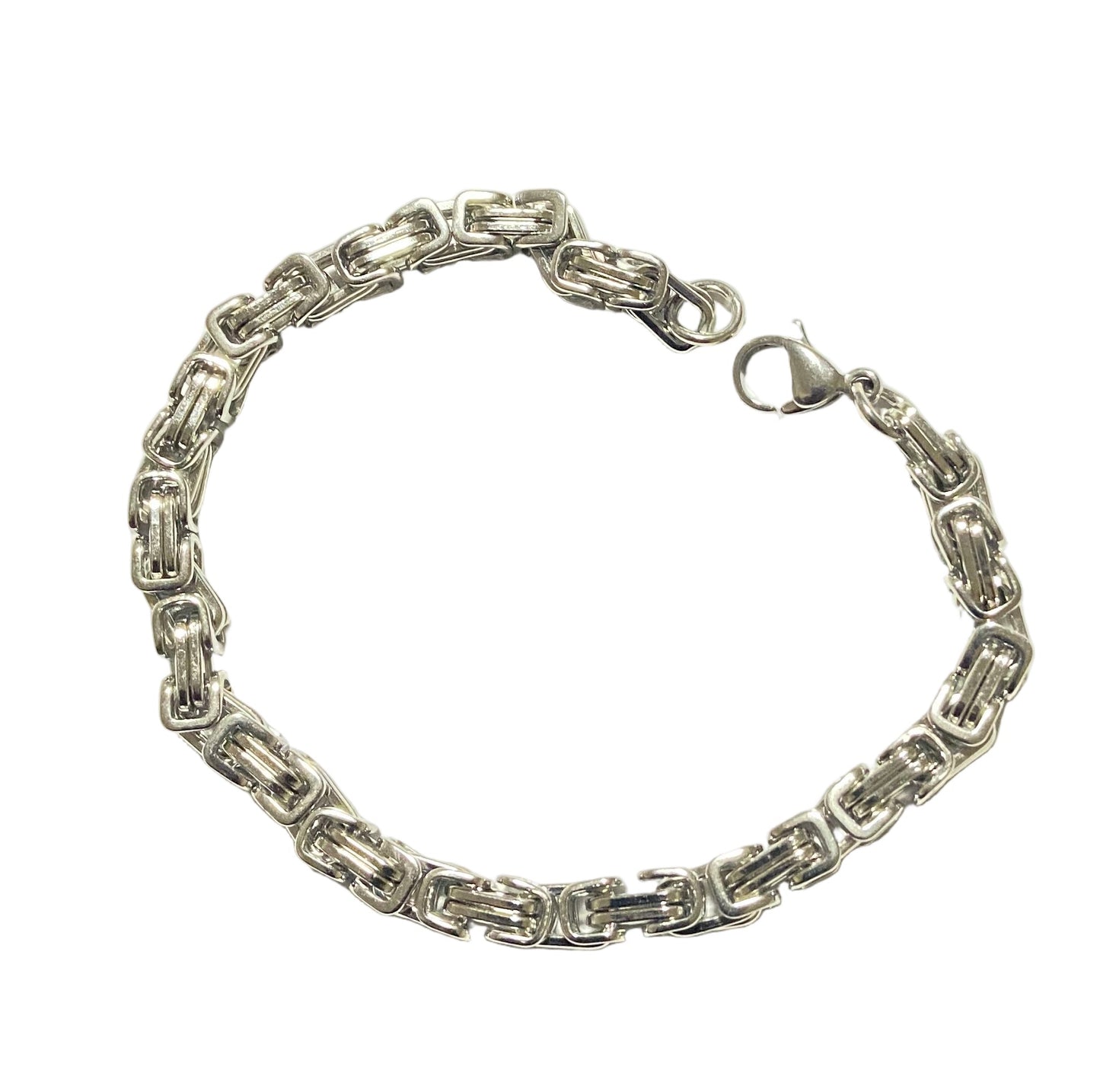 Box Chain Bracelets | Black and Silver | Stainless Steel Bracelets