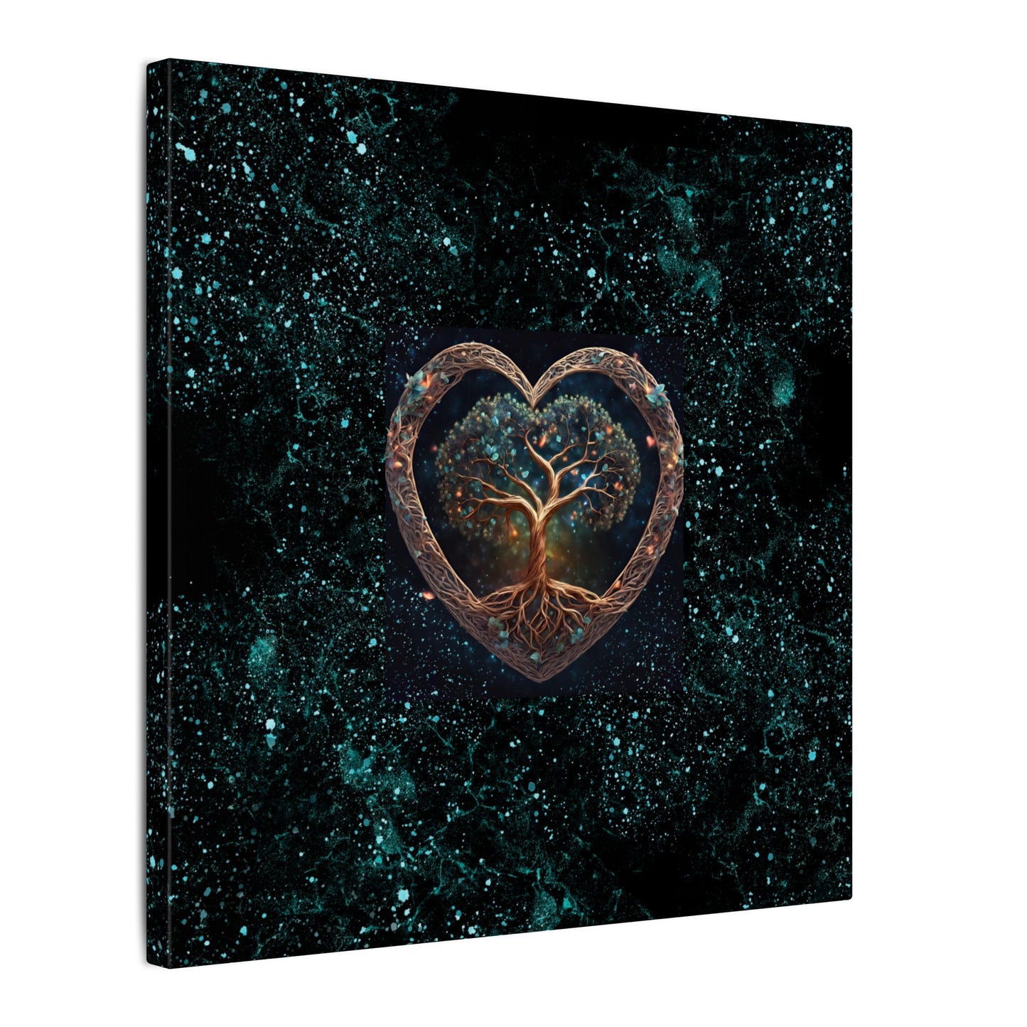 Tree of Life Heart Canvas Art — Stretched Matte Wall Decor