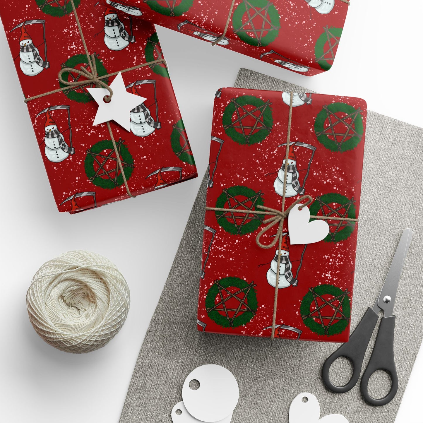Grim Snowman | Gift Wrap Papers