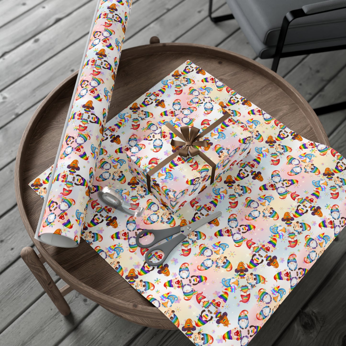 Pridemas Gnomes | Holiday Gift Wrap