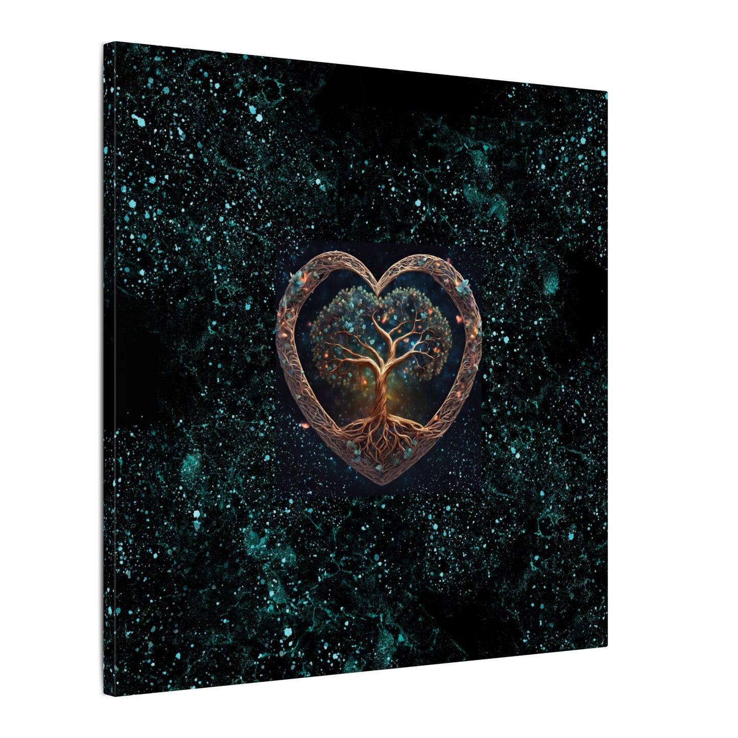 Tree of Life Heart Canvas Art — Stretched Matte Wall Decor